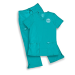 AAP Women's Teal Blue Scrubs