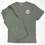 AAP Men's Olive Scrubs